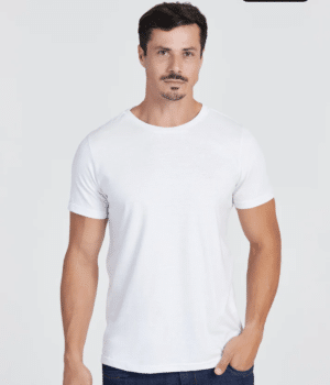 Kit 6 Camisetas Brancas